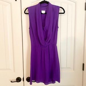 Parker drape cowl neck mini dress